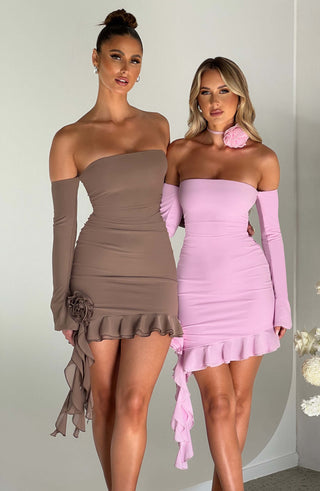 Alix Mini Dress - Pink - Napalia