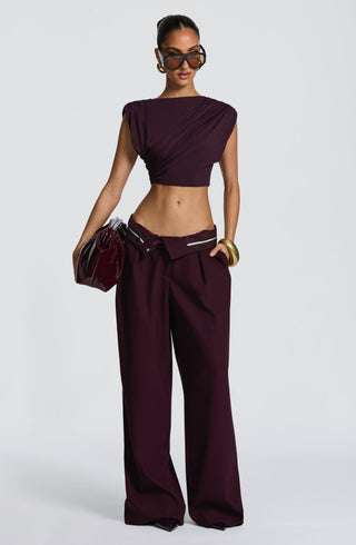 Amara Top - Plum - Napalia