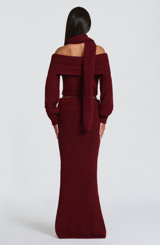 Andie Top - Burgundy - Napalia