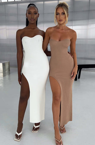 Angela Maxi Dress - Mocha - Napalia
