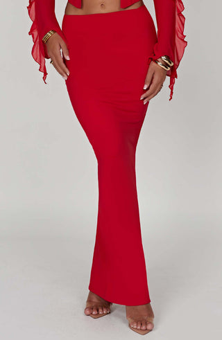 Astrid Maxi Skirt - Red - Napalia