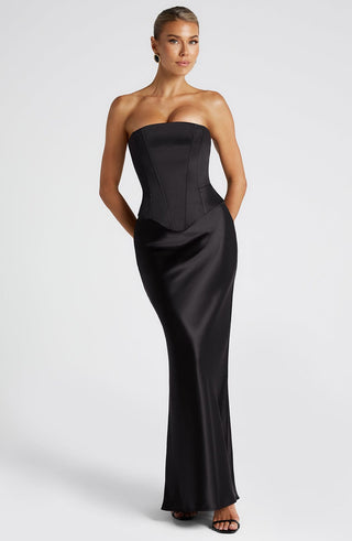 Atlanta Maxi Skirt - Black - Napalia