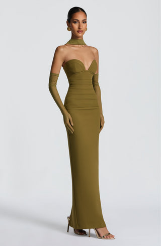 Ayla Scarf - Deep Olive - Napalia