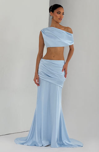 Claudette Maxi Skirt - Glacier Blue - Napalia