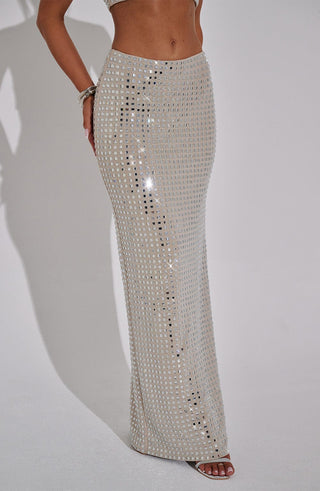 Dimity Maxi Skirt - Nude - Napalia