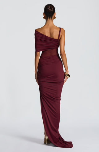 Henrietta Maxi Skirt - Cherry Lacquer - Napalia