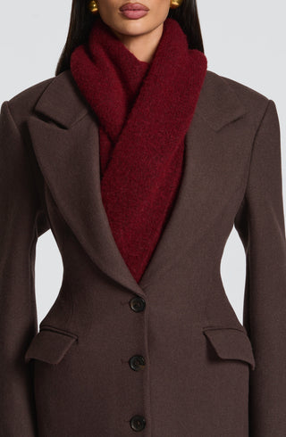Jeanie Scarf - Burgundy - Napalia