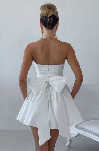 Katrina Mini Dress - Ivory - Napalia