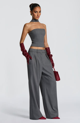 Kirsty Pants - Grey Marl - Napalia