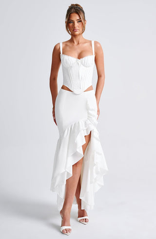 Lavinia Maxi Skirt - Ivory - Napalia