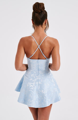 Leila Playsuit - Blue - Napalia