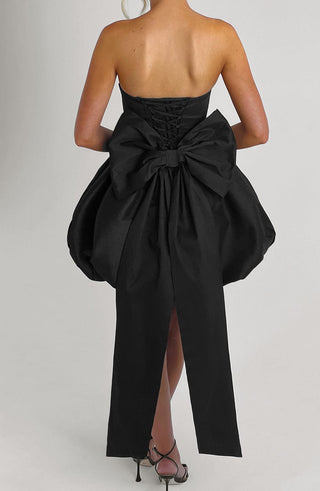 Lotus Mini Dress - Black - Napalia