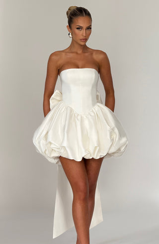 Lotus Mini Dress - Ivory - Napalia