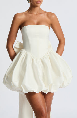 Lotus Mini Dress - Ivory - Napalia