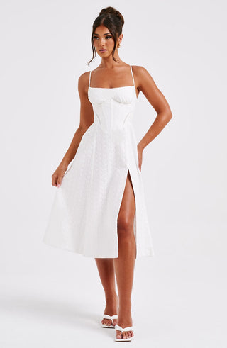 Luanna Midi Dress - Ivory - Napalia