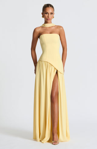 Maliyah Maxi Dress - Lemon - Napalia