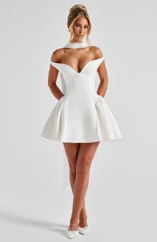Marla Mini Dress - Ivory - Napalia