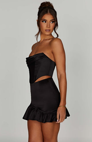 Maura Mini Skirt - Black - Napalia