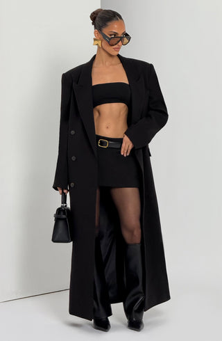 Michelle Coat - Black - Napalia