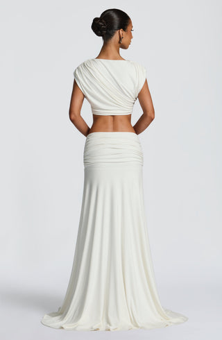 Paige Maxi Skirt - Ivory - Napalia