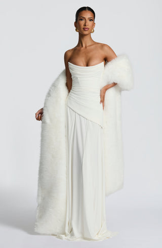 Patricia Maxi Dress - Ivory - Napalia