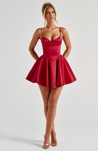 Poppy Mini Dress - Red - Napalia