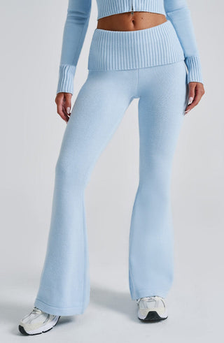 Portia Knit Pants - Baby Blue - Napalia