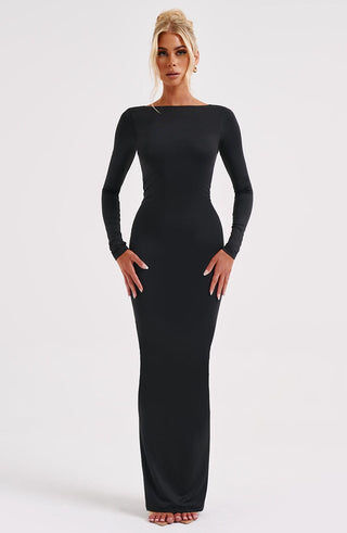 Rameesha Maxi Dress - Black - Napalia