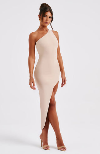 Saffira Midi Dress - Nude - Napalia