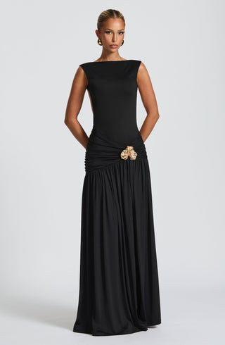 Saira Maxi Skirt - Black - Napalia