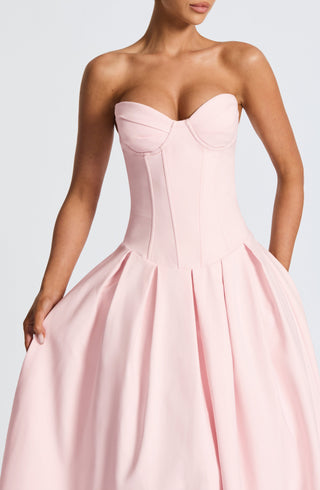 Salma Midi Dress - Blush - Napalia