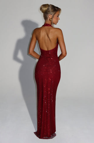 Starla Maxi Dress - Wine - Napalia