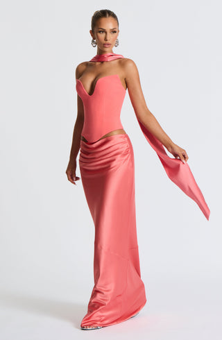 Sybil Scarf - Coral Pink - Napalia