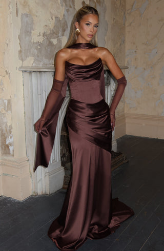 Sybil Scarf - Plum - Brown - Napalia