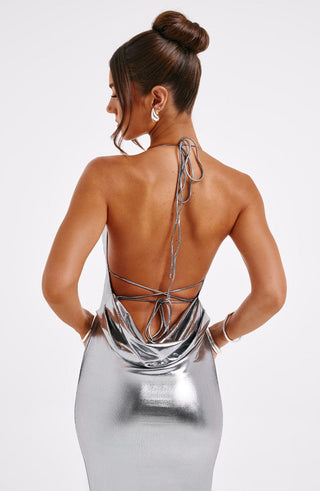 Talisa Maxi Dress - Gunmetal - Napalia