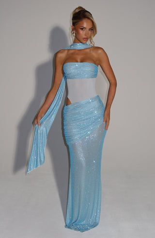 Tavia Scarf - Aqua - Napalia
