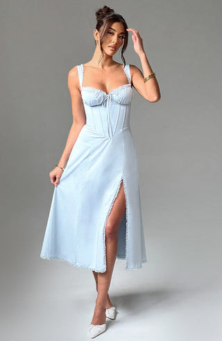 Ulrika Midi Dress - Blue - Napalia