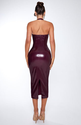 Violette Midi Dress - Cherry Lacquer - Napalia
