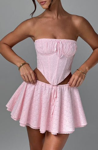 Winnie Mini Skirt - Blush - Napalia