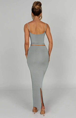 Yazmin Maxi Skirt - Steel - Napalia