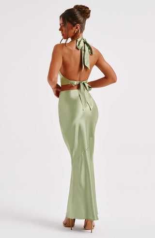 Zaylee Maxi Skirt - Khaki - Napalia